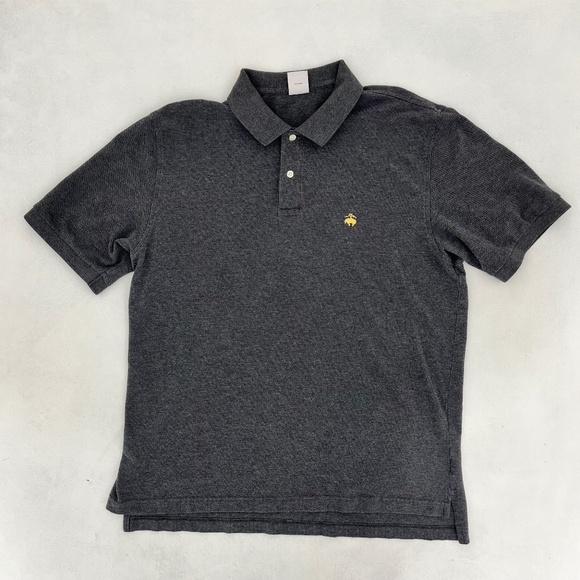 Brooks Brothers Other - Brooks‎ Brothers 346 Mens Size L Polo Shirt Gray Performance Golf Original Fit